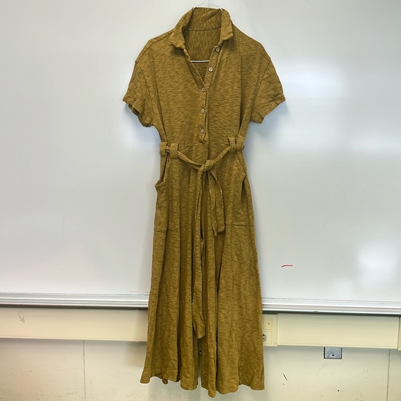 Free People Mustard Jumpsuit - Picture 2 of 8